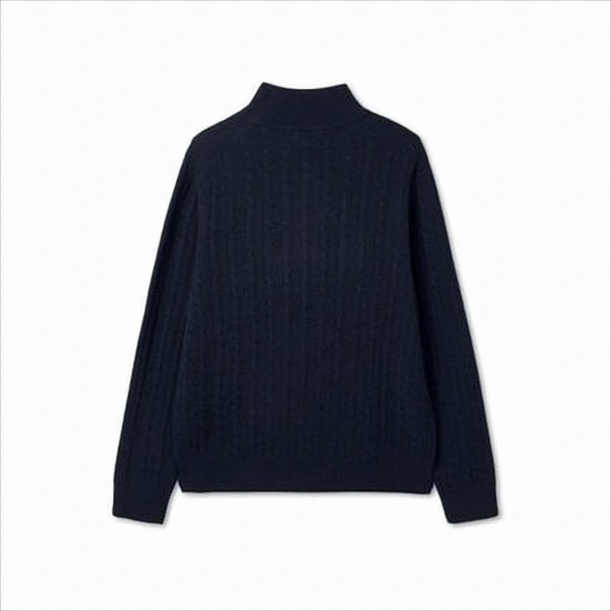 Polo Ralph Lauren Ribbed Half-Zip Sweater With High Collar