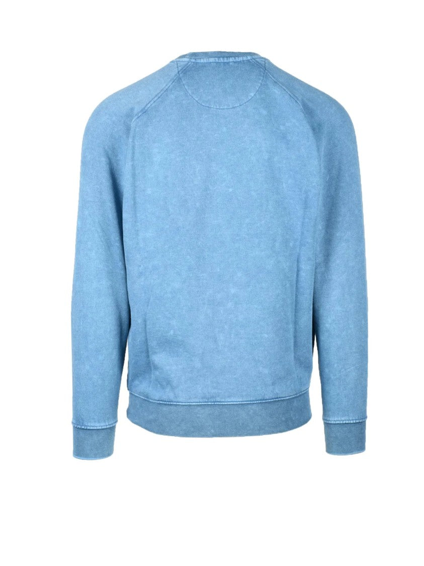 R3d Wöôd Light Blue Crewneck Polyester Sweatshirt