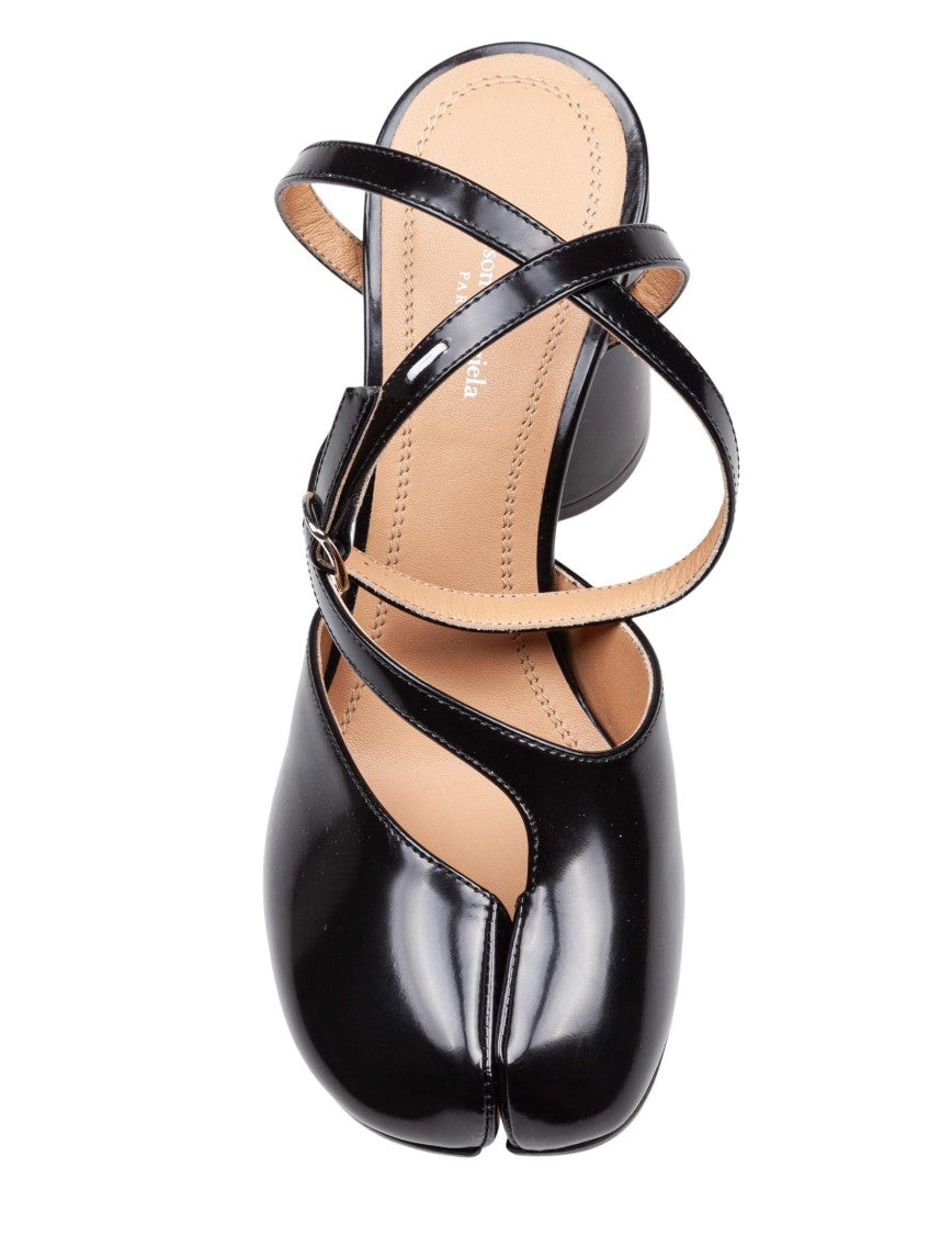 Maison Margiela Pump Tabi 80Mm In Black Leather