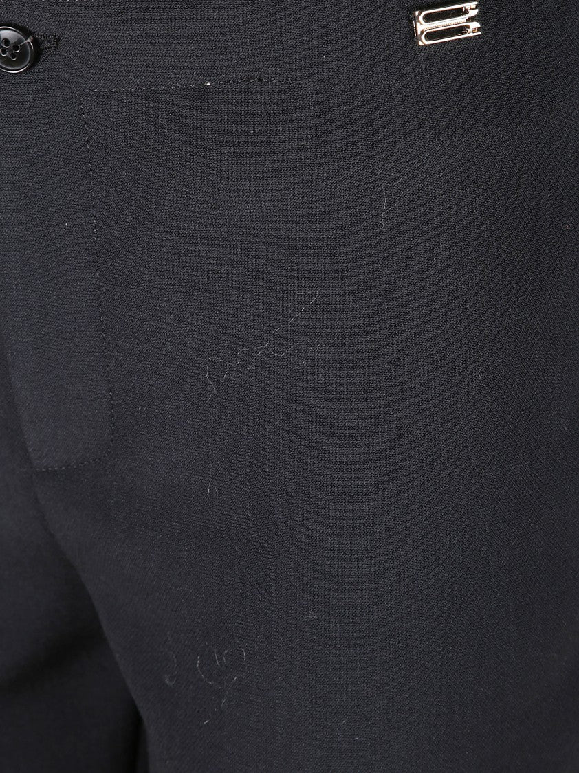 Victoria Beckham Tab Detail Cropped Trouser