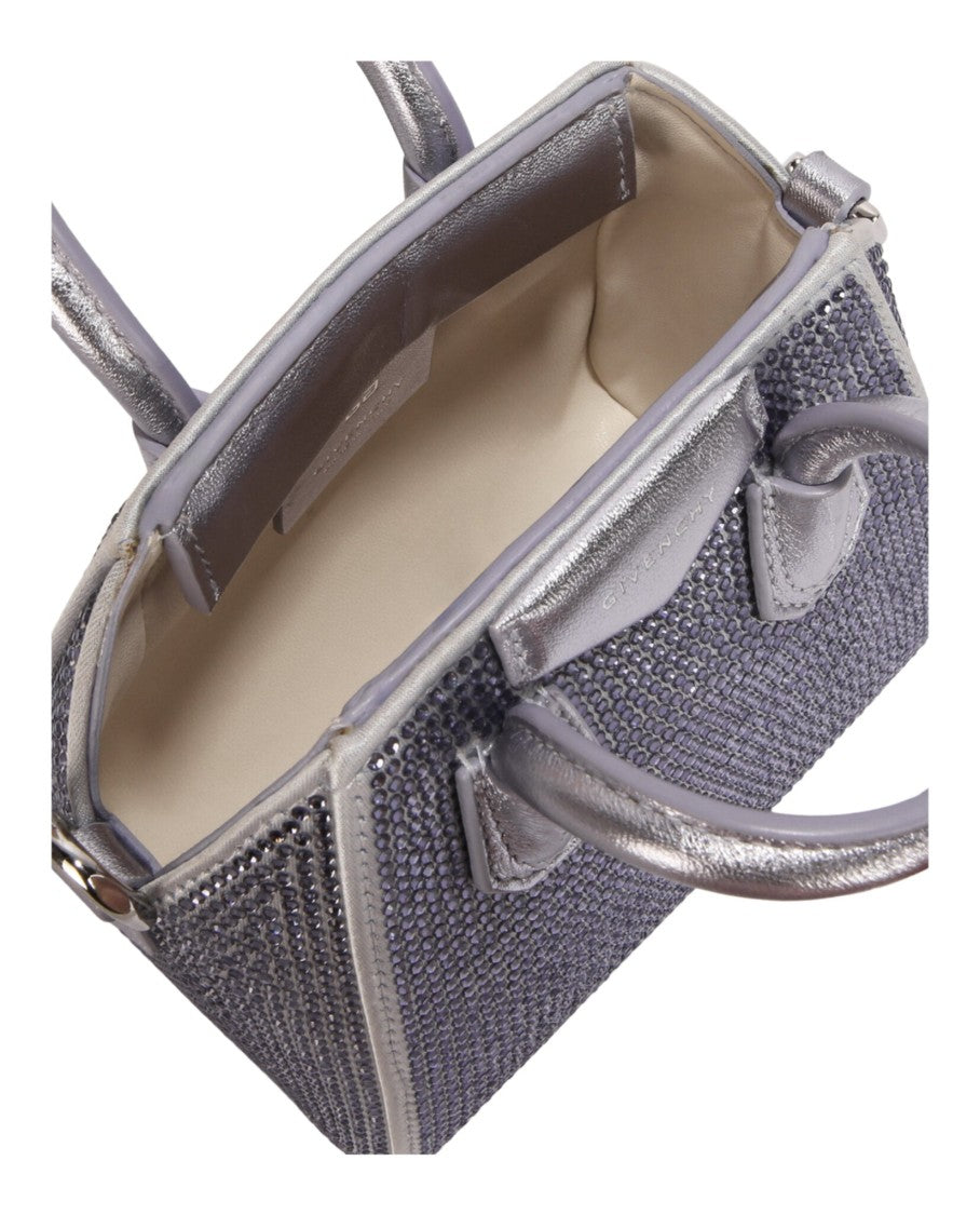 Givenchy Micro Anitgona Bag In Satin With Strass