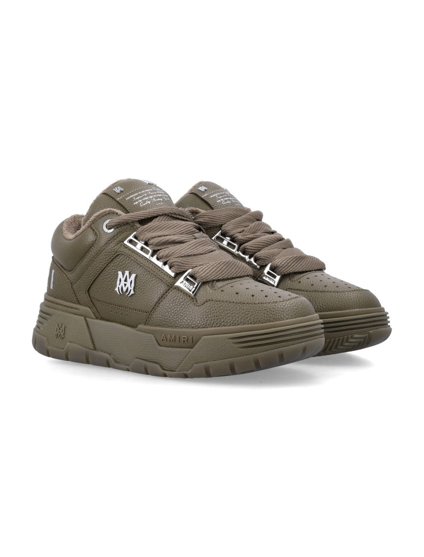 Amiri Metallic Ma-1 Metallic Leather Low-Top Sneakers