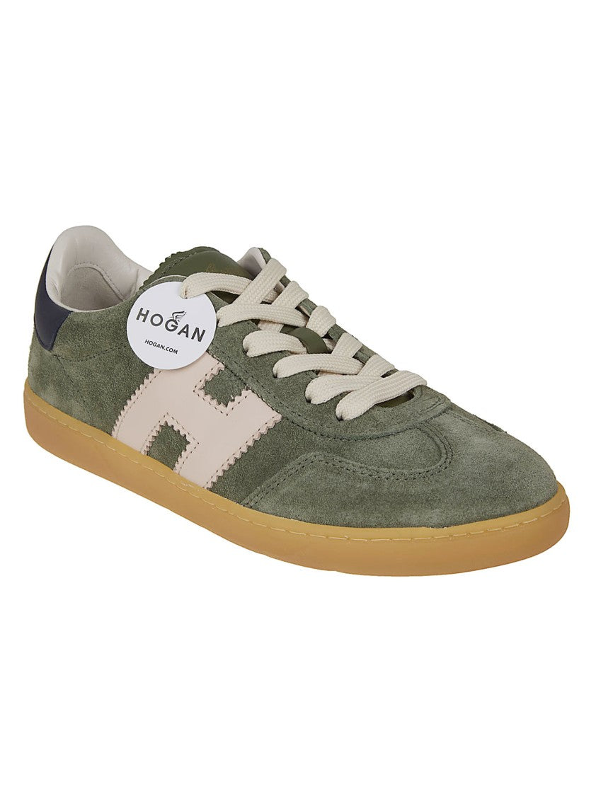 Hogan Low-Top Sneakers With Padded Tongue And Amber Sole
