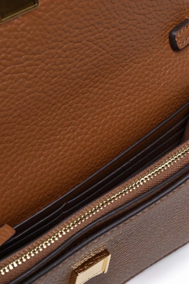 Tory Burch Britten Chain Wallet Shoulder Bag - Brown