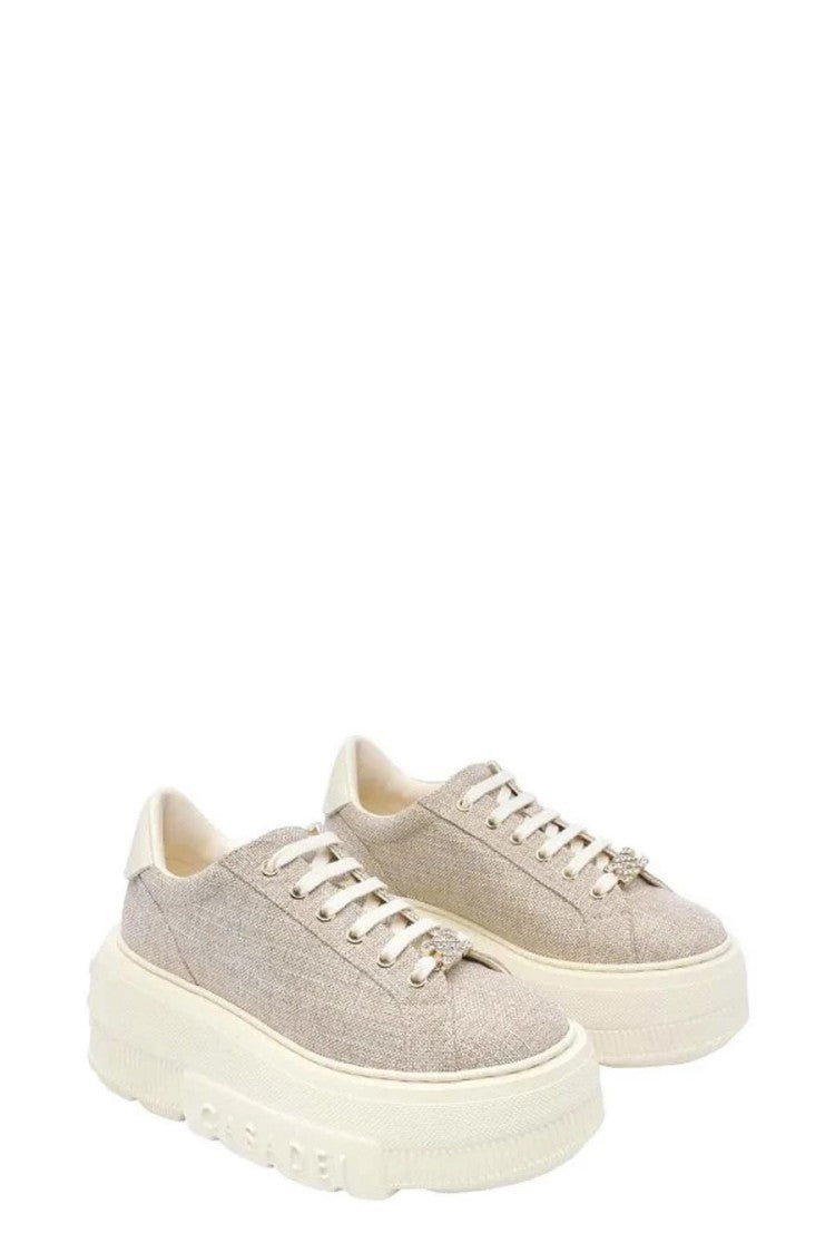 Casadei Platform Sneakers With Textured Upper
