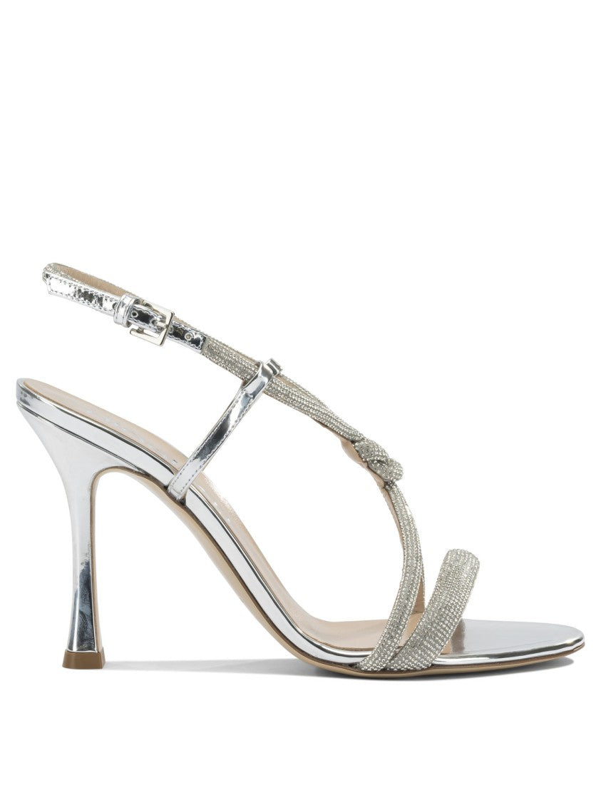 Ninalilou Mid-Height Metallic Finish Heeled Pumps