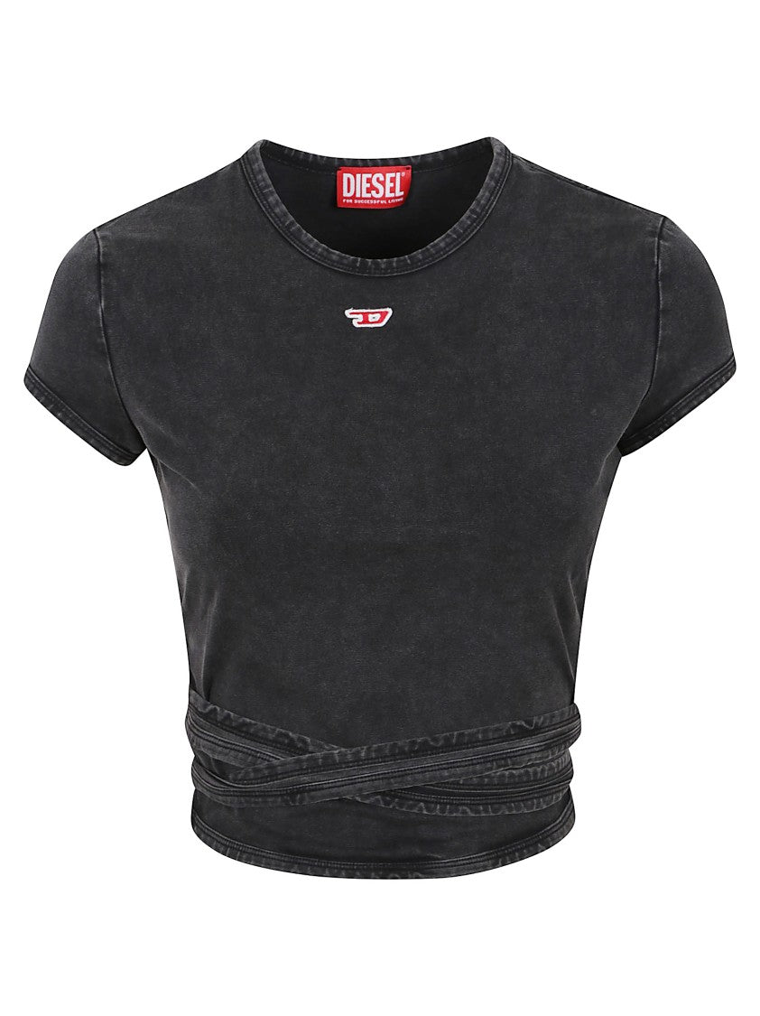 Diesel Cropped Black Top