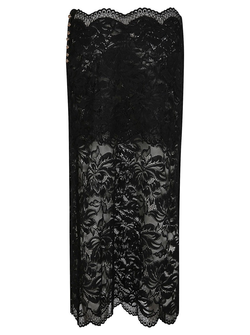 Rabanne Long Skirt Black Polyamide Maxi Skirt