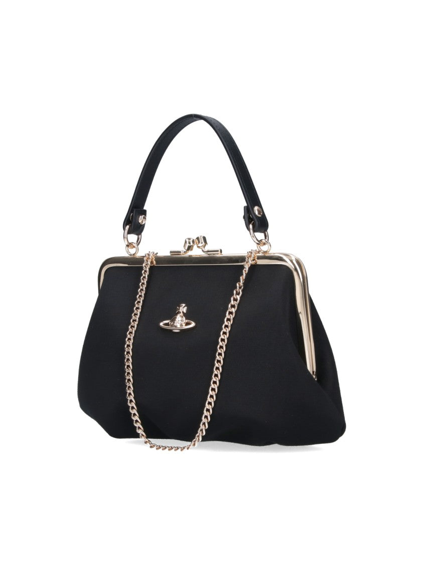 Vivienne Westwood "Granny Frame" Handbag – Black