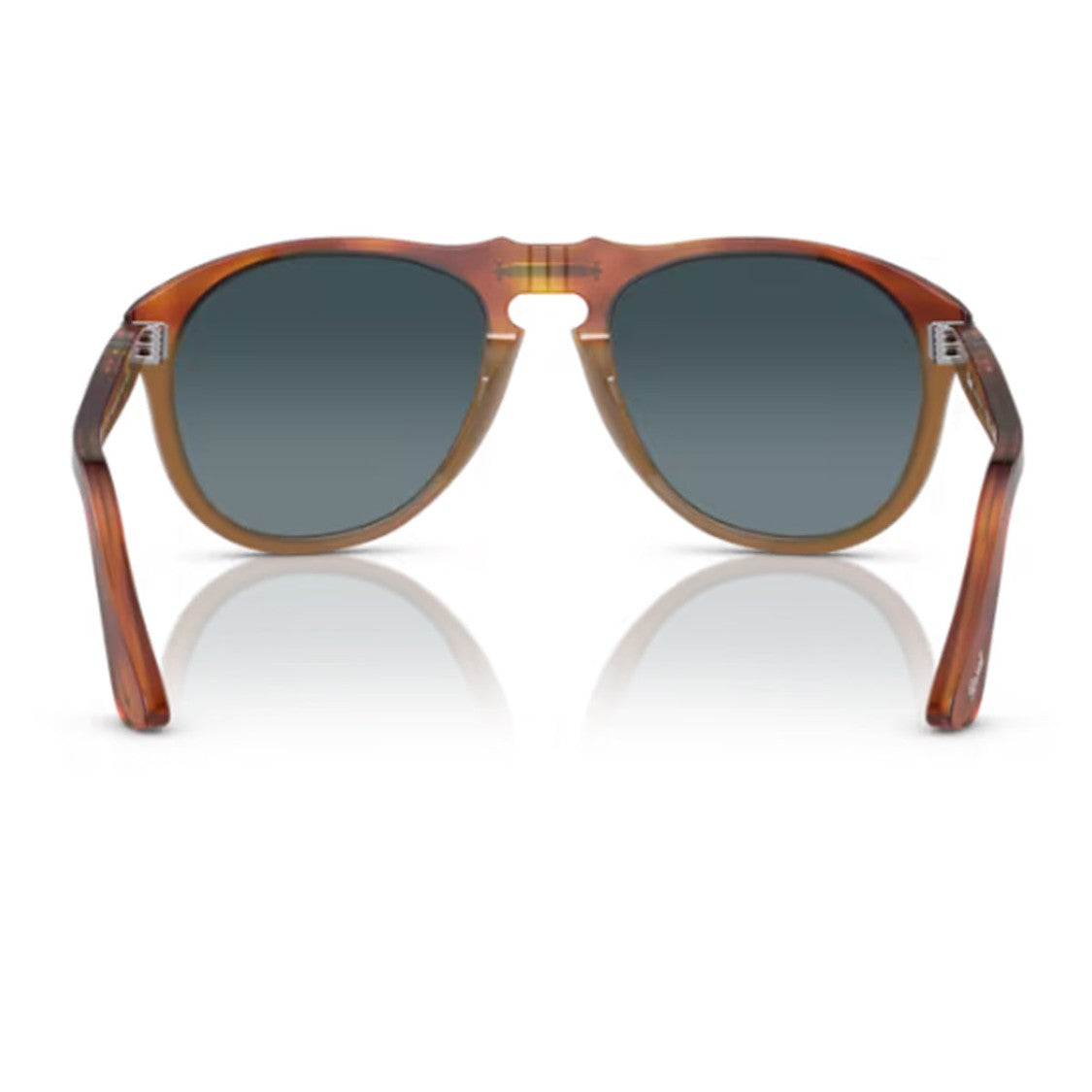Persol Havana 0649 Geometric Acetate Sunglasses