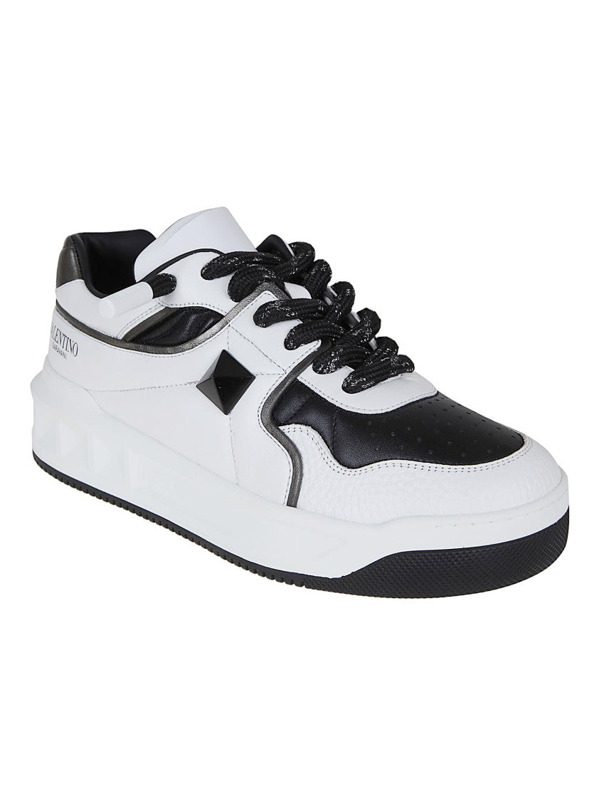 Valentino Garavani Low-Top Nappa Leather Sneakers With Maxi Stud Detail
