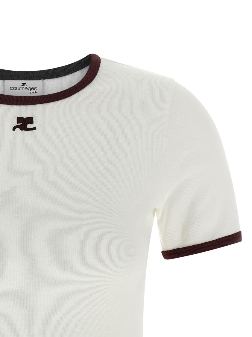 Courrèges 'Signature Contrast' T-Shirt