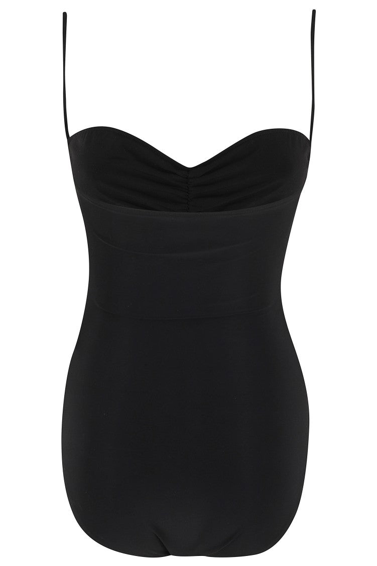 Norma Kamali Strapless Shirred Front Mio