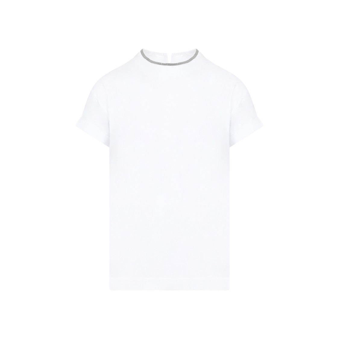 Brunello Cucinelli White Cotton T-Shirt