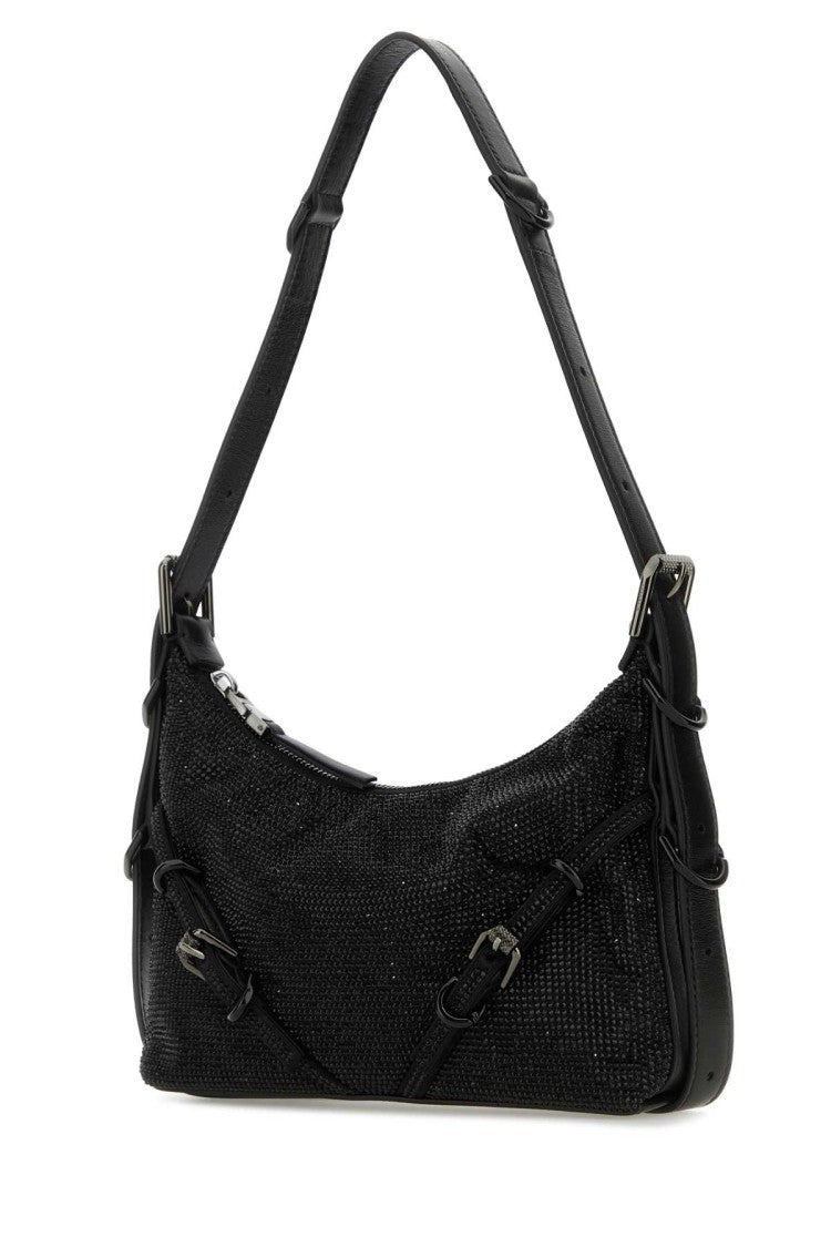 Givenchy Black Fabric Mini Voyou Shoulder Bag