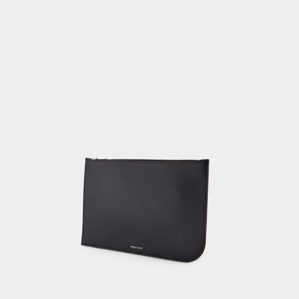 Alexander Mcqueen L Sling Crossbody - Leather - Black