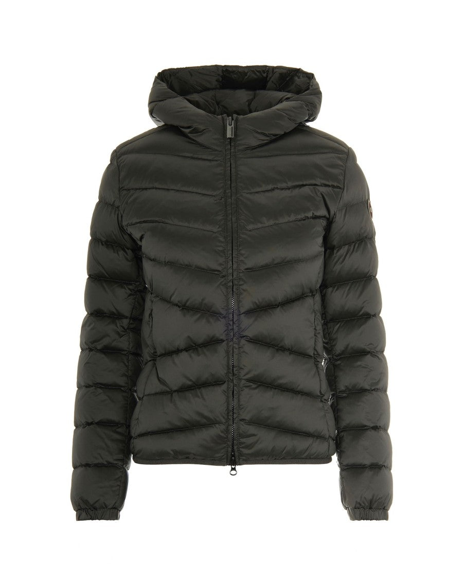 Colmar Grey Quilted Down Jacket With Hood
