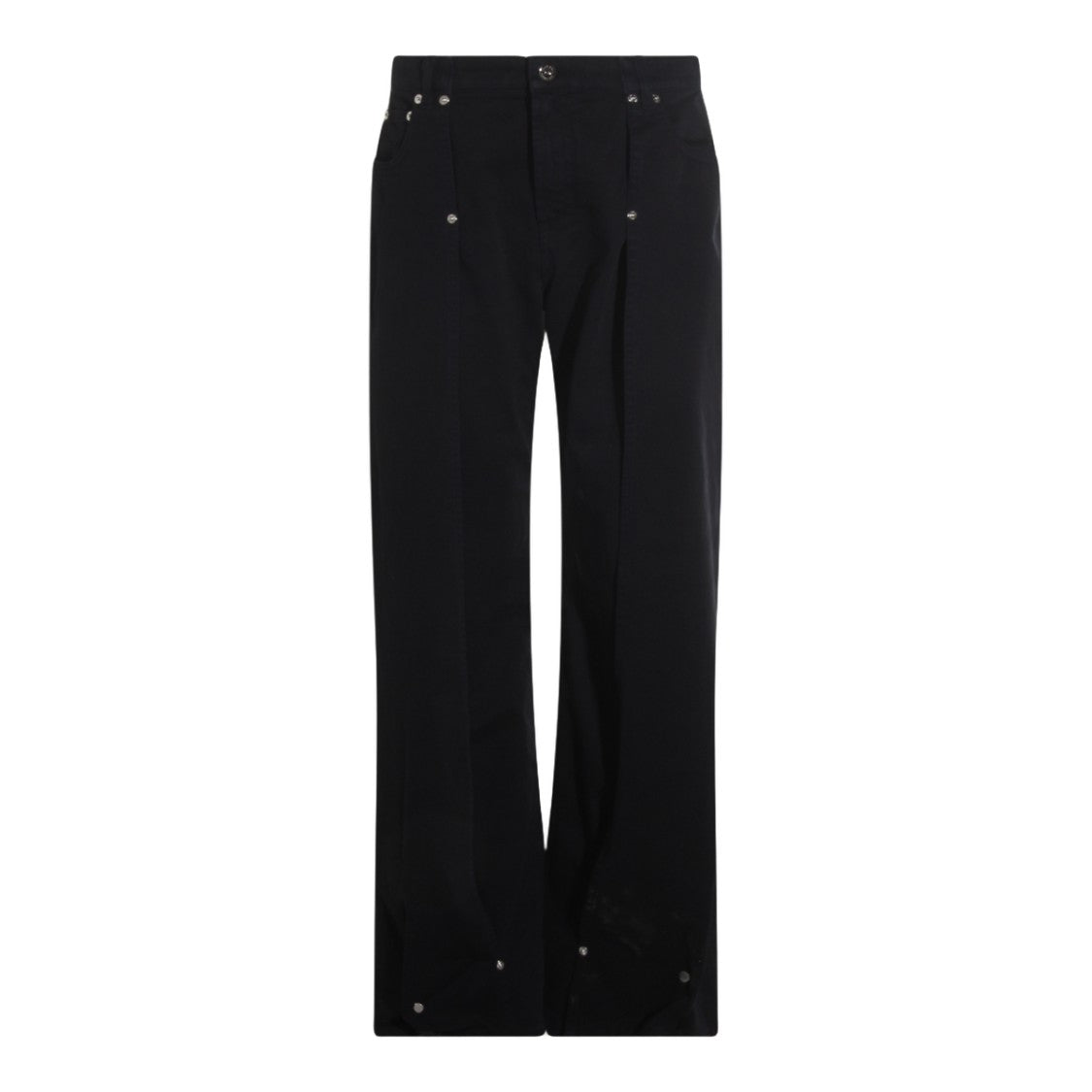 Jean Paul Gaultier Straight-Leg Black Jeans With High Waist