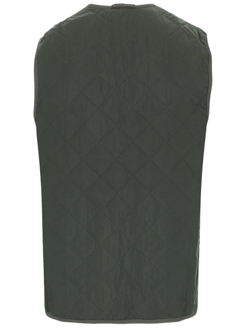 Barbour Green Reversible Quilted Nylon Vest