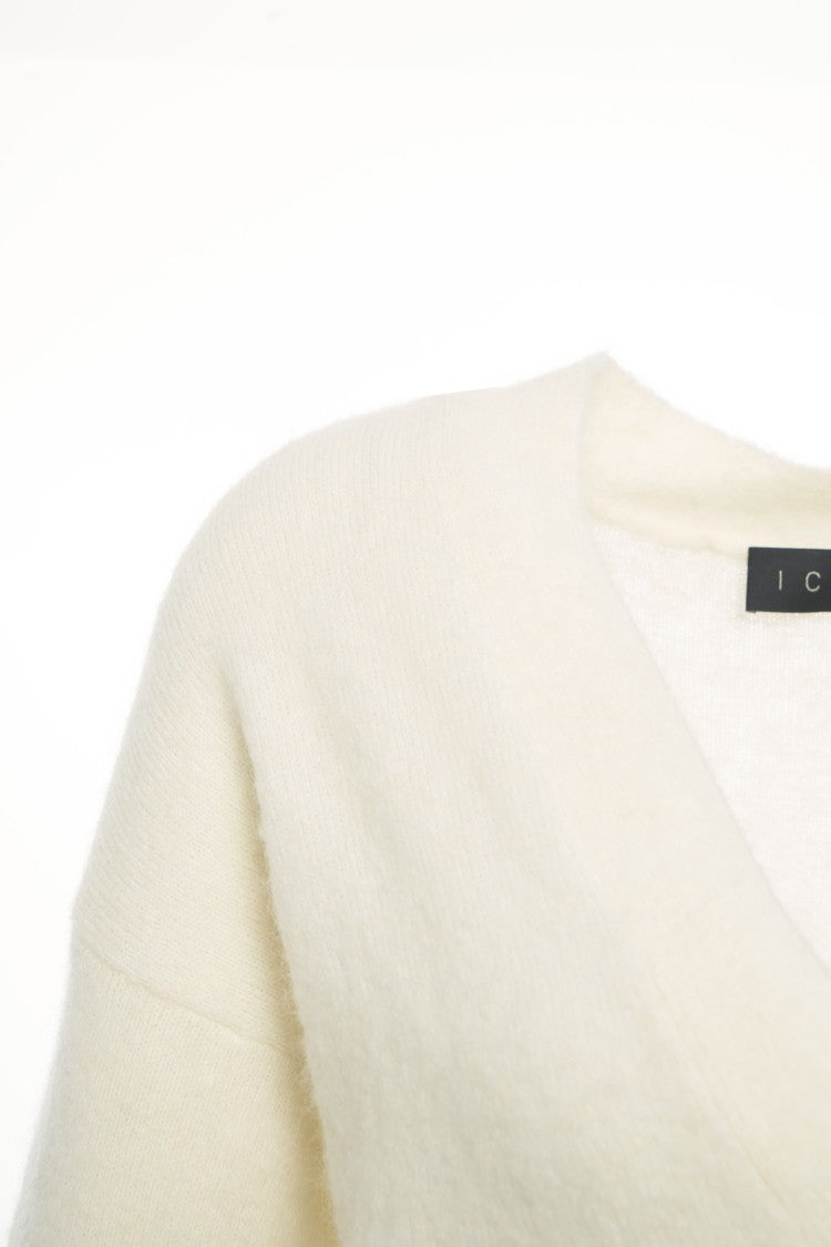 Kaos V-Neck Cardigan With Button-Down Front And Ribbed Cuffs