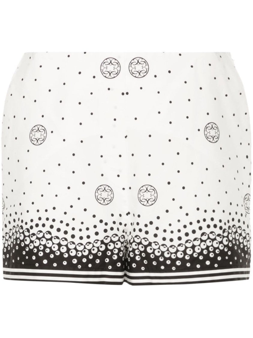 Elie Saab Dynamic Printed Shorts With Contrasting Hem