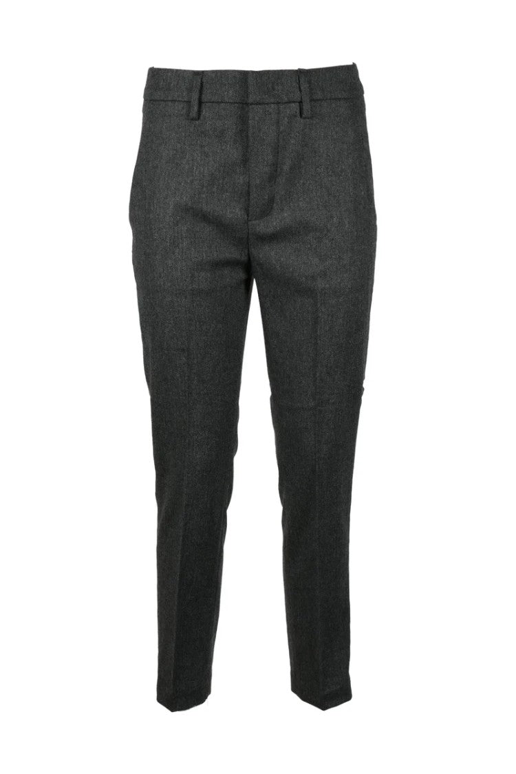 Dondup Wool Blend Stretch Pants - Grey