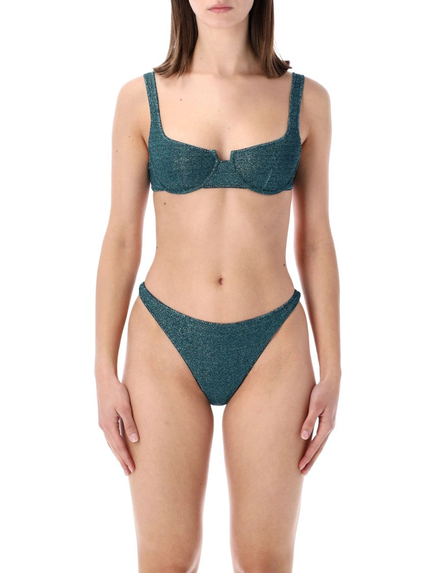 Oséree Lumiere Shimmering Balconette Bikini Top