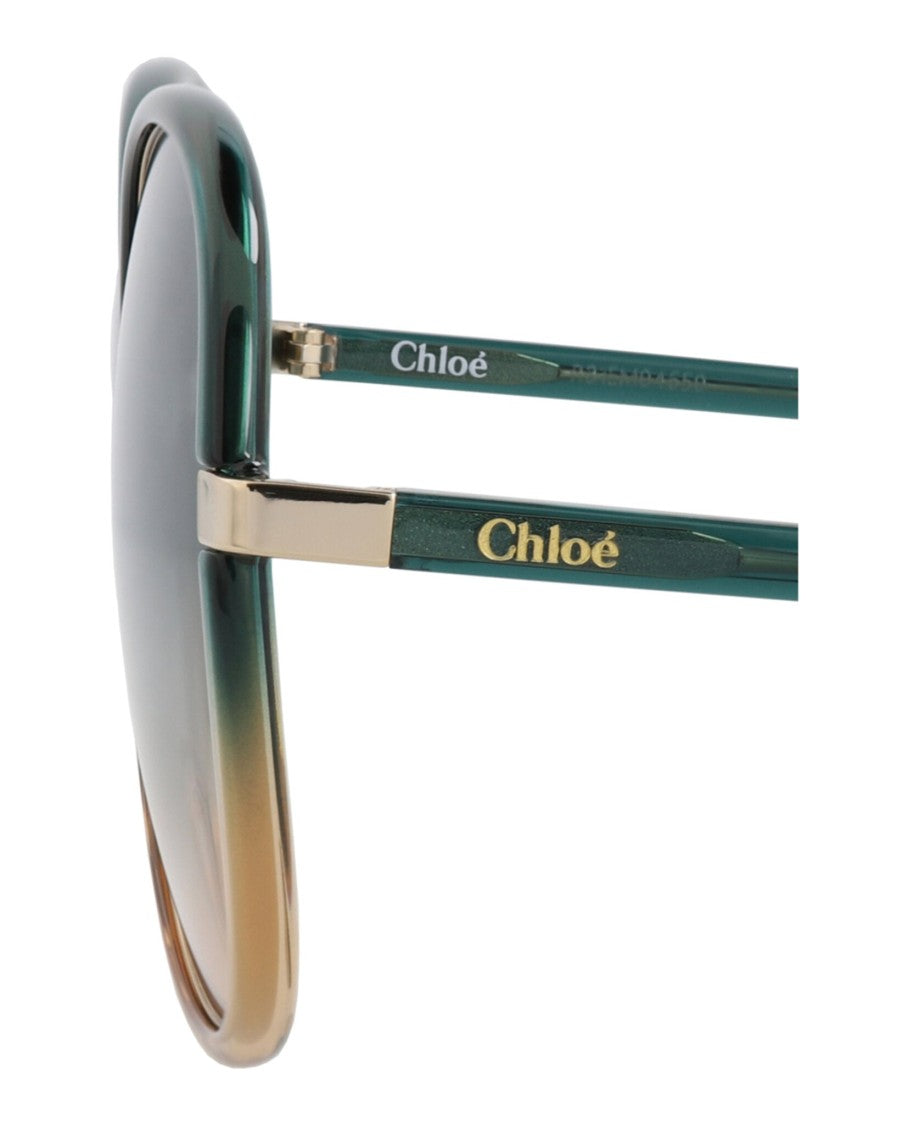 Chloé Round-Frame Injection Sunglasses