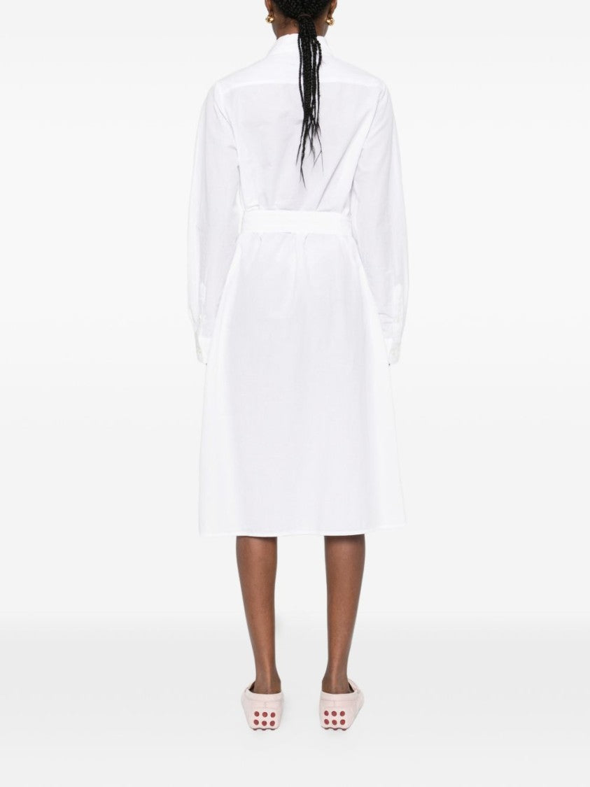 Polo Ralph Lauren Midi Dress With Pointed Collar
