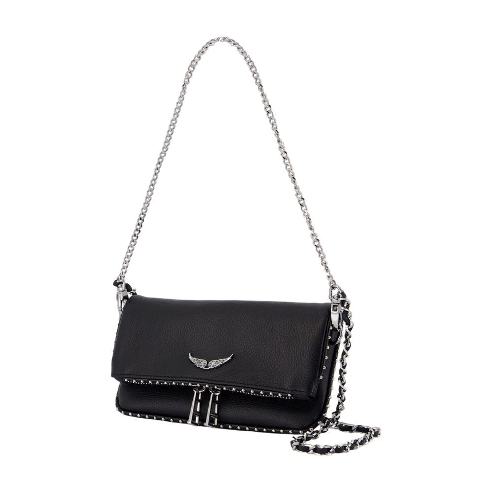 Zadig & Voltaire Rock Nano Wallet On Chain - Leather - Black