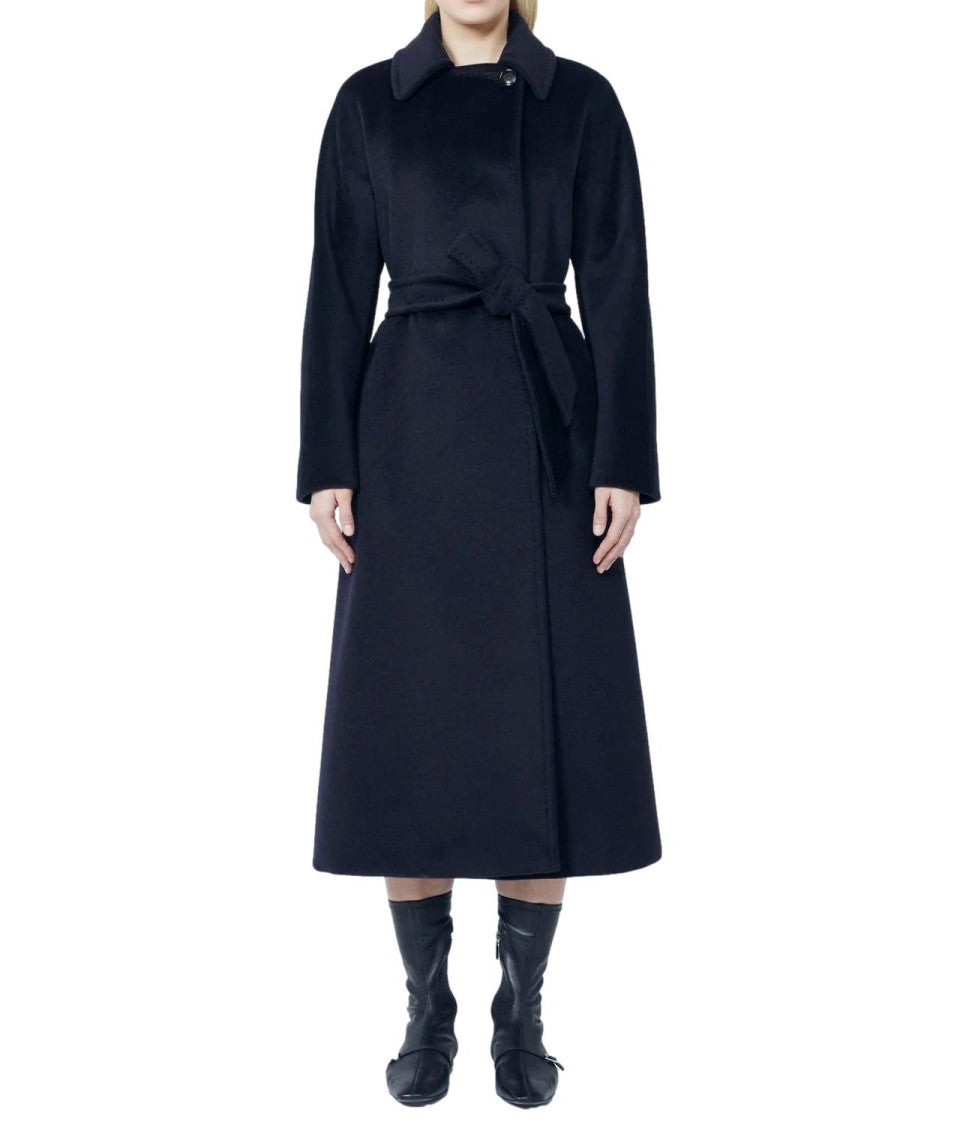 Max Mara Tenzone Long Coat In Virgin Wool