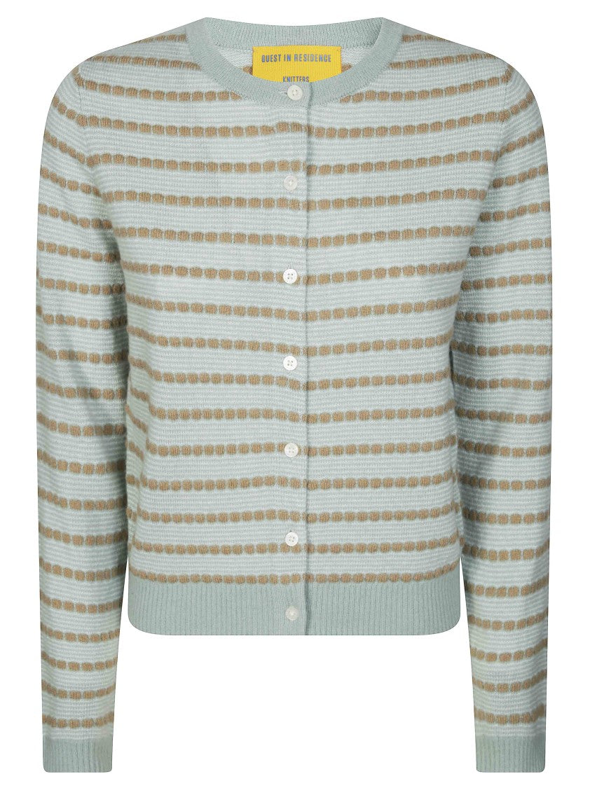 Guest In Residence Pebble Stripe Jane Button-Down Cardigan