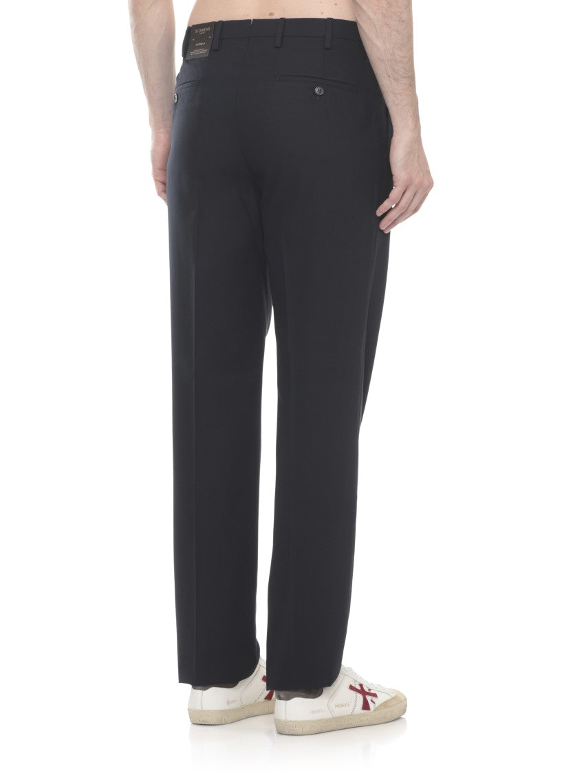 Incotex Blue Icepants Cotton Formal Pants