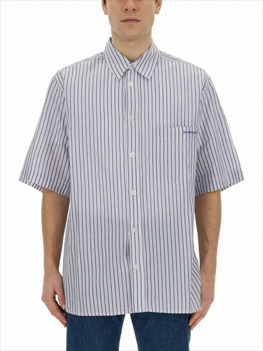 Isabel Marant Relaxed Fit Striped Short-Sleeved Shirt