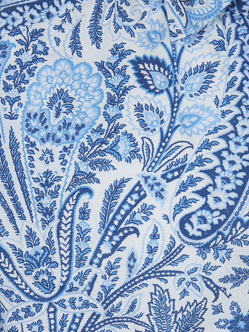 Etro Paisley-Patterned Stretch Cotton Etro Shirt