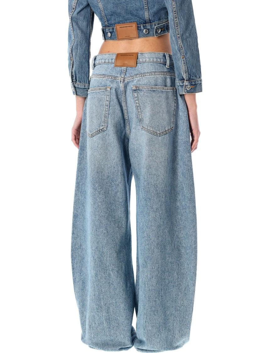 Alexander Wang Oversized Round Low Rise Jeans