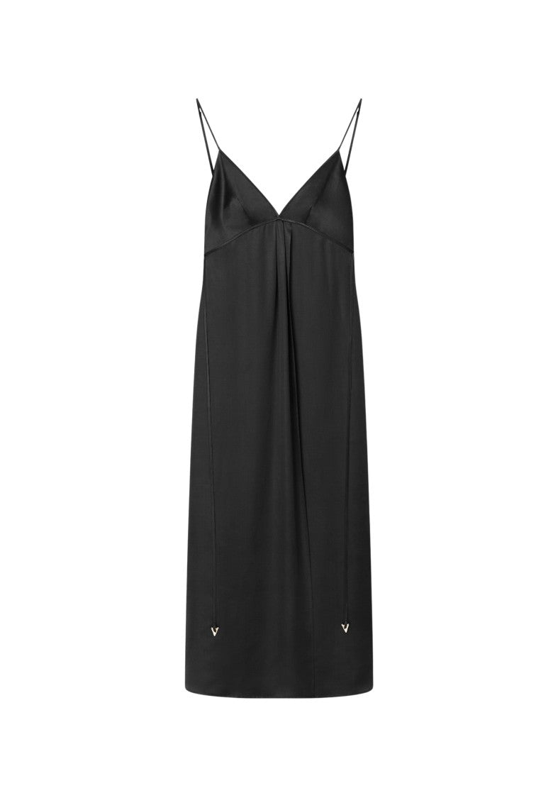 Aeron Felicita - Satin A-Line Maxi Dress