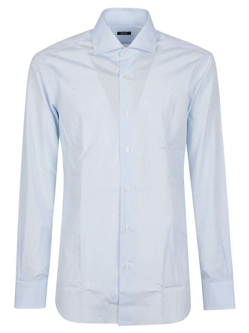 Barba Napoli Tailored White Long-Sleeve Shirt