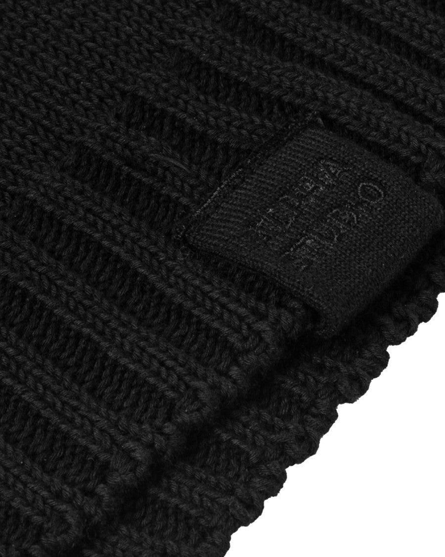 Alpha Studio Black Full-Zip Boxy Cardigan