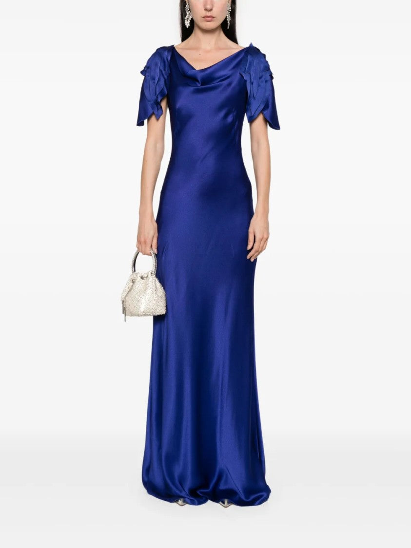Alberta Ferretti Flowing Silhouette Dress With Refined Design