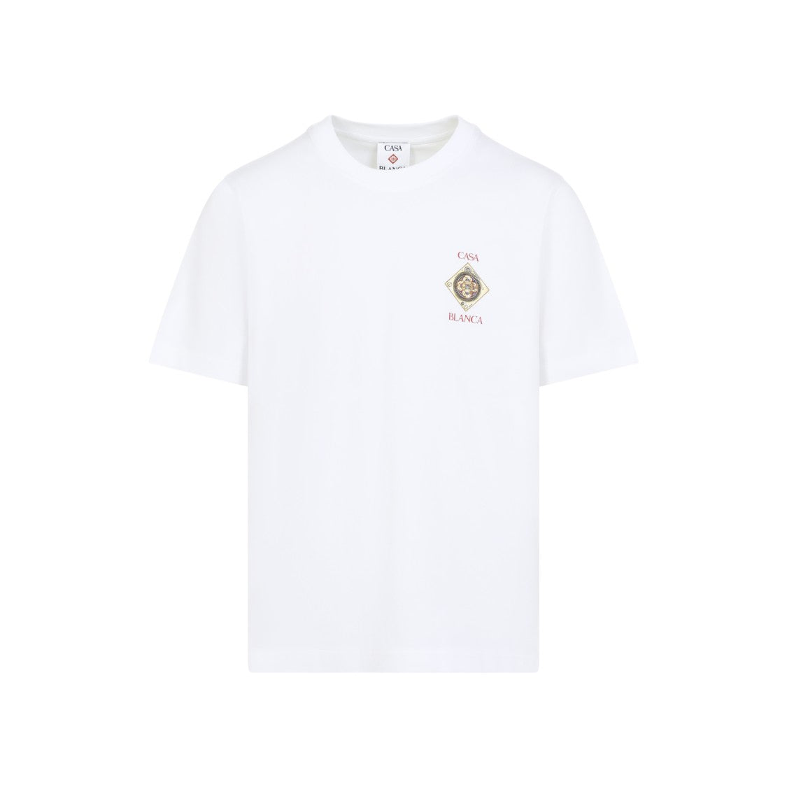 Casablanca Organic Cotton T-Shirt With Intricate Graphics And Emblem