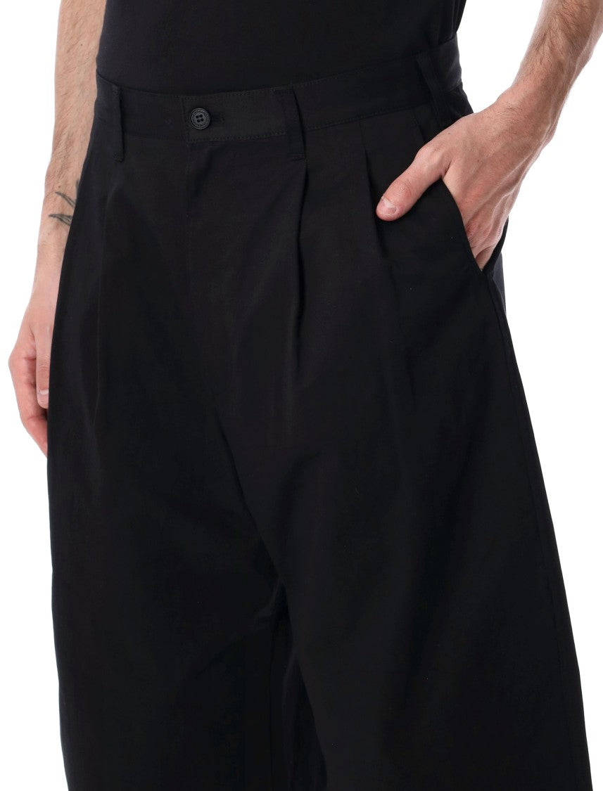 Comme Des Garçons Wide Leg Pleated Front Chino Pants