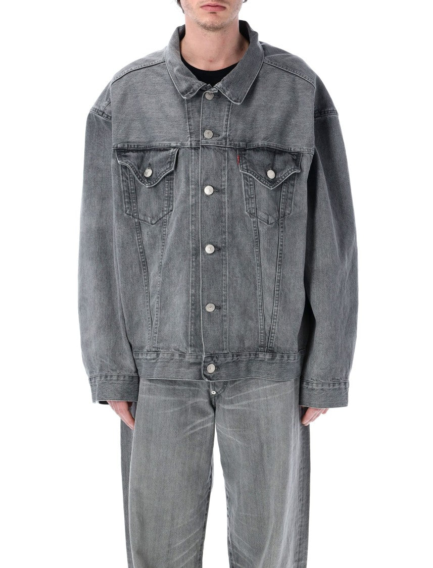 Junya Watanabe Oversized Denim Jacket With Adjustable Back Tabs