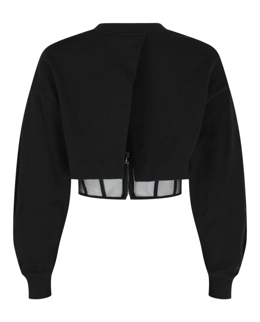 Alexander Mcqueen Layered Cropped Sweatshirt