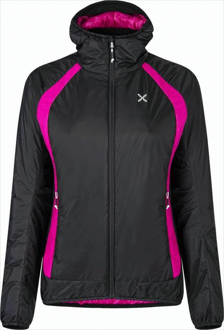 Montura Sporty Black Jacket With Vibrant Magenta Accents