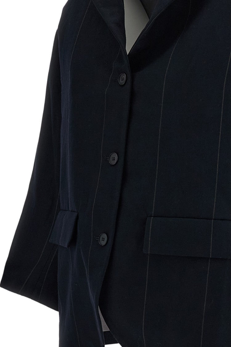 Bergfabel Navy Tailored Single-Breasted Blazer