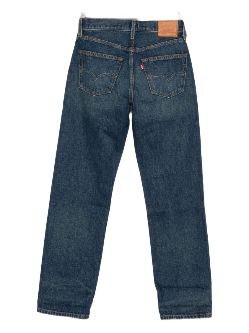 Levi's Classic Straight-Leg Jeans In Medium Blue Wash