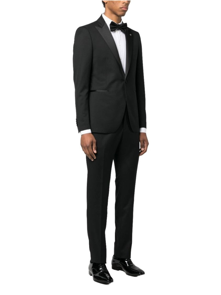 Tagliatore Neutrals Double-Breasted Virgin Wool Suit