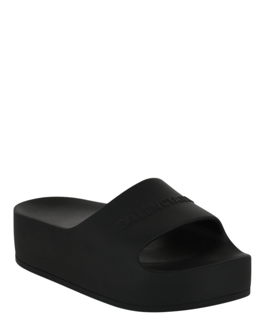 Balenciaga Chunky Logo Slide Sandals