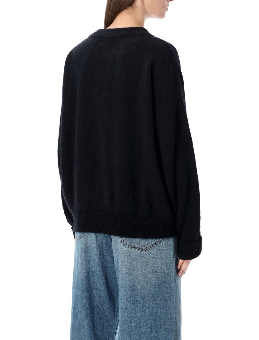 American Vintage Vito Crewneck Loose-Fit Fuzzy Wool Sweater